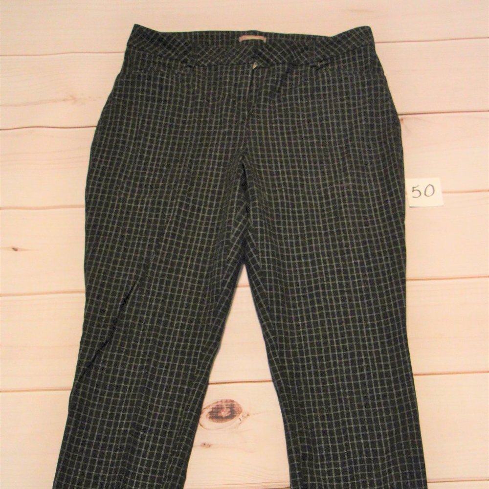 Maurices Pin Check  Black Dress Pants